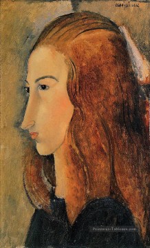 portrait Tableau Peinture - portrait de jeanne hebuterne 1918 Amedeo Modigliani